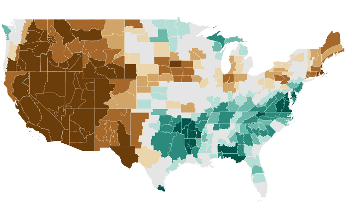Observed precipitation departure from normal for JAS 2020