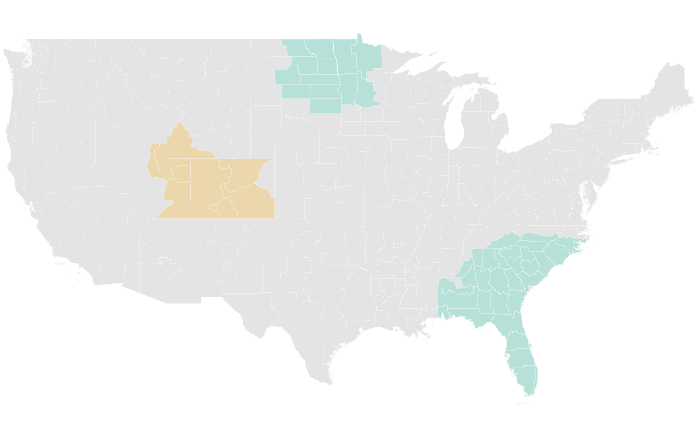 NOAA Climate Prediction Center precipitation outlook for ASO 2020, redrawn by division