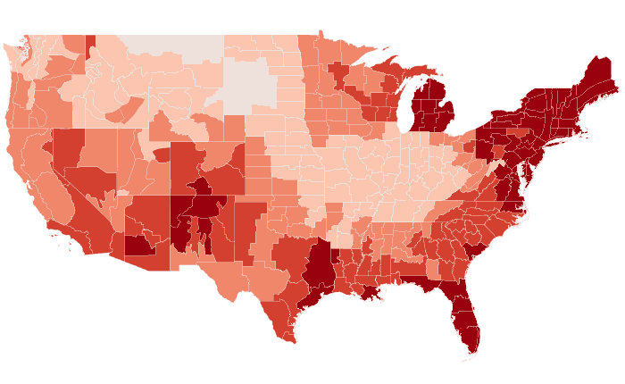 Temperature outlook map for ASO 2020