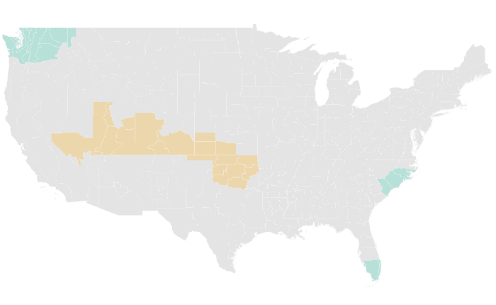 NOAA Climate Prediction Center precipitation outlook for SON 2020, redrawn by division