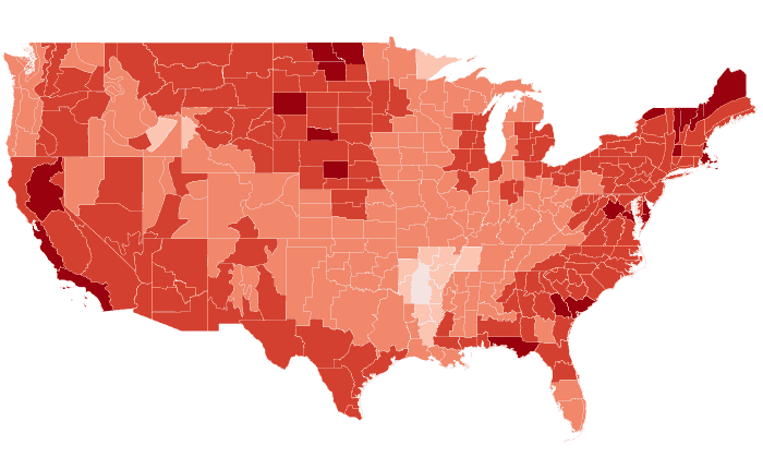 Observed temperature departure from normal for OND 2020