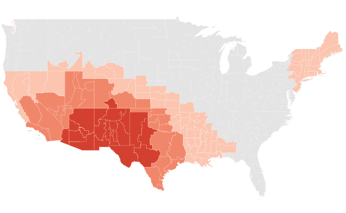 NOAA Climate Prediction Center temperature outlook for NDJ 2020-21, redrawn by division