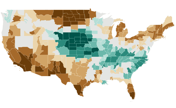 Observed precipitation departure from normal for JFM 2021