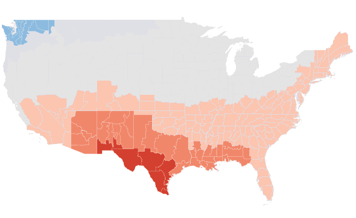 NOAA Climate Prediction Center temperature outlook for JFM 2021, redrawn by division