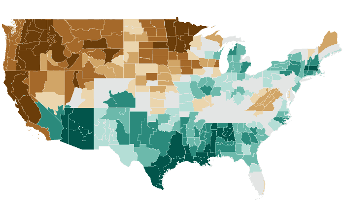 Observed precipitation departure from normal for MJJ 2021