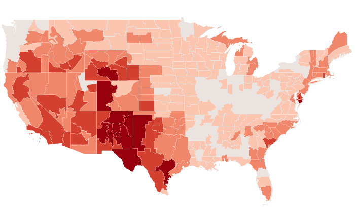 Temperature outlook map for JJA 2021