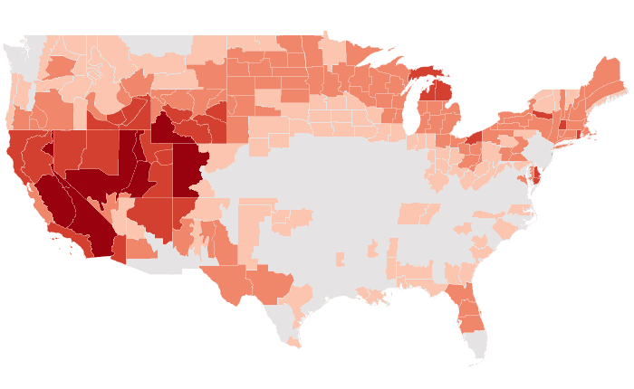 Temperature outlook map for JAS 2021
