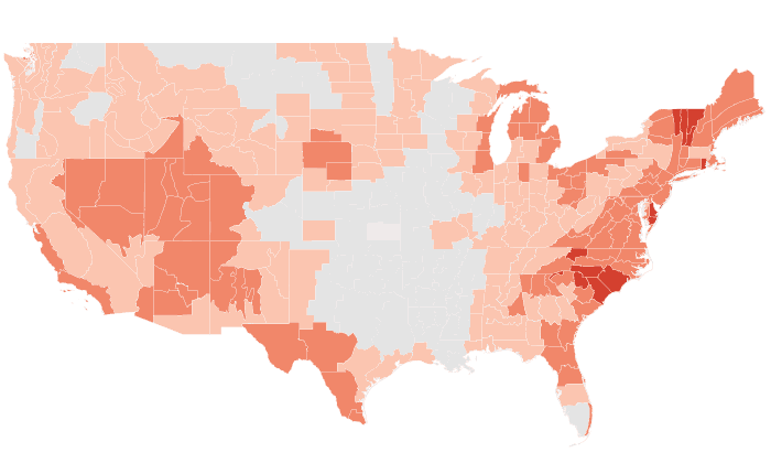 Temperature outlook map for ASO 2021