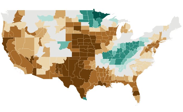 Observed precipitation departure from normal for DJF 2021-22