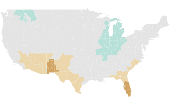 NOAA Climate Prediction Center precipitation outlook for JFM 2022, redrawn by division