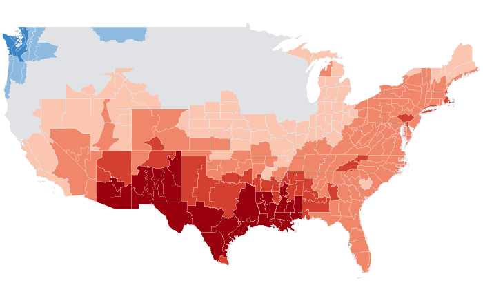 Temperature outlook map for FMA 2022