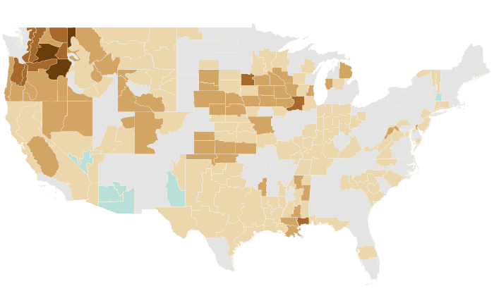 Precipitation outlook map for AMJ 2022