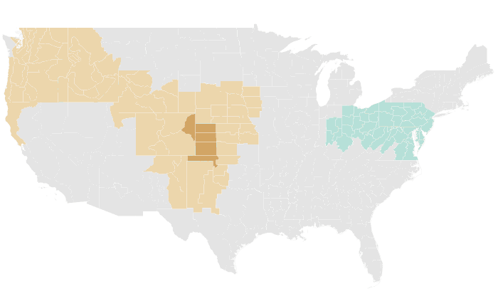 NOAA Climate Prediction Center precipitation outlook for MJJ 2022, redrawn by division