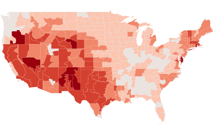 Temperature outlook map for JJA 2022