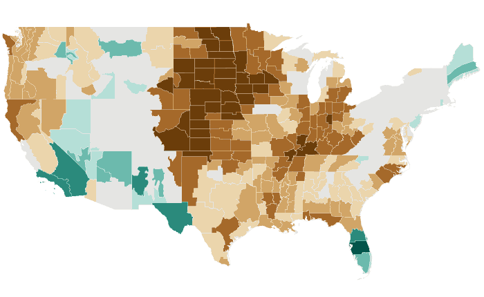 Observed precipitation departure from normal for SON 2022