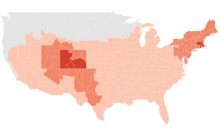 NOAA Climate Prediction Center temperature outlook for SON 2022, redrawn by division