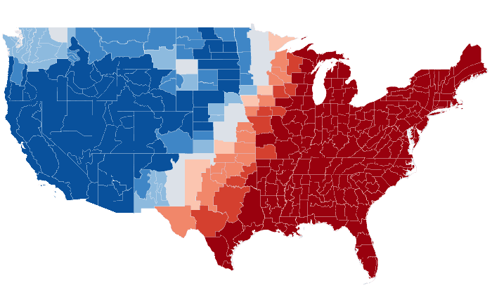 Observed temperature departure from normal for JFM 2023