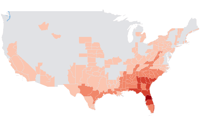 Temperature outlook map for JFM 2023