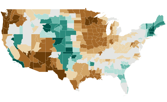 Observed precipitation departure from normal for MJJ 2023