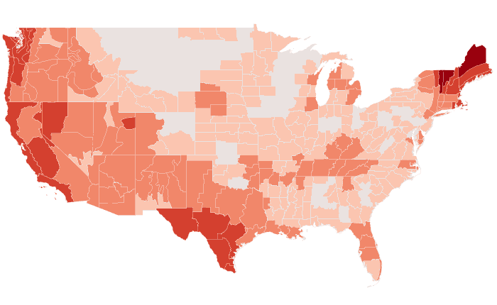 Temperature outlook map for ASO 2023