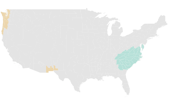 NOAA Climate Prediction Center precipitation outlook for SON 2023, redrawn by division