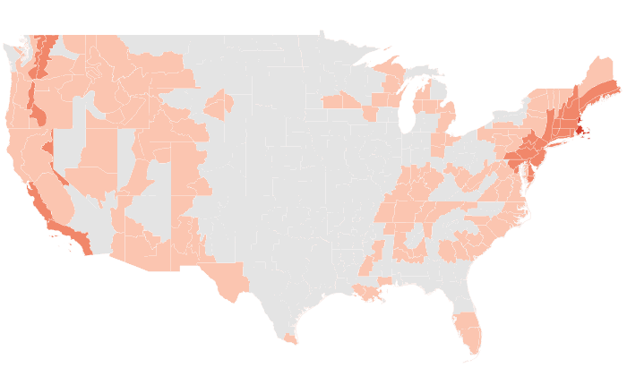 Temperature outlook map for OND 2023