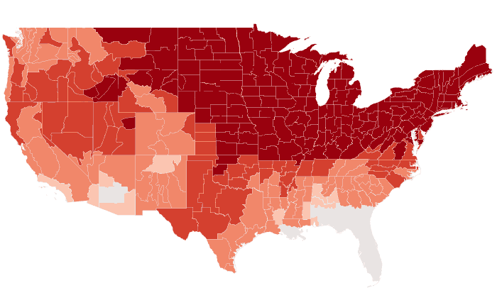 Observed temperature departure from normal for DJF 2023-24