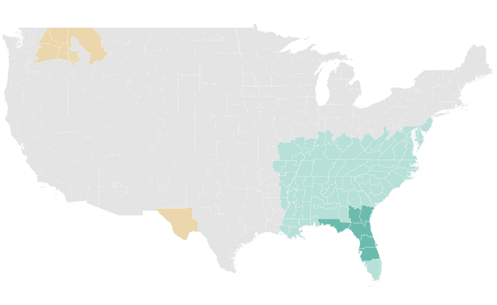 NOAA Climate Prediction Center precipitation outlook for MAM 2024, redrawn by division