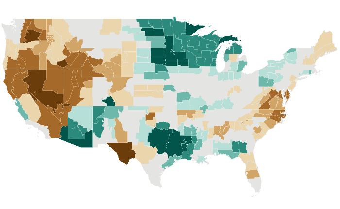 Observed precipitation departure from normal for AMJ 2024