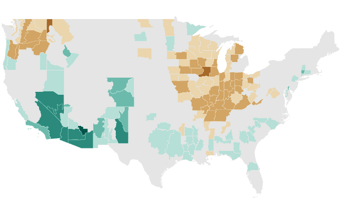 Precipitation outlook map for AMJ 2024