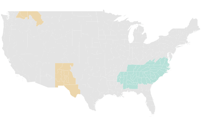 NOAA Climate Prediction Center precipitation outlook for MJJ 2024, redrawn by division