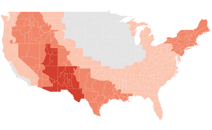 NOAA Climate Prediction Center temperature outlook for JJA 2024, redrawn by division