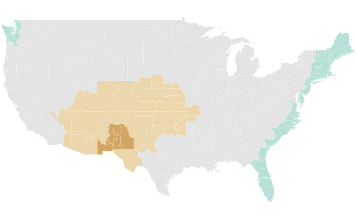 NOAA Climate Prediction Center precipitation outlook for SON 2024, redrawn by division