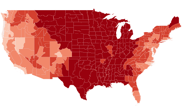Observed temperature departure from normal for SON 2024