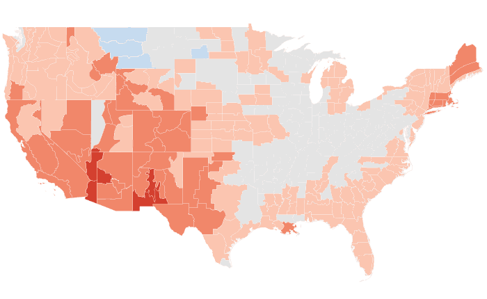 Temperature outlook map for NDJ 2024-25
