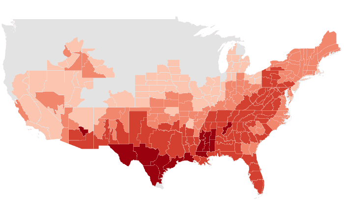 Temperature outlook map for FMA 2025