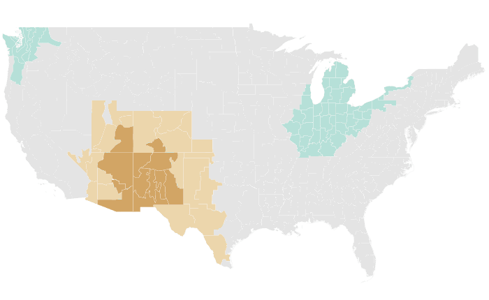 NOAA Climate Prediction Center precipitation outlook for MAM 2025, redrawn by division