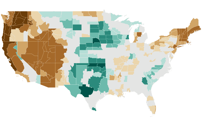 Observed precipitation departure from normal for JJA 2025