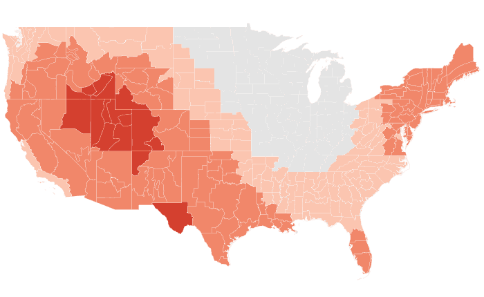 NOAA Climate Prediction Center temperature outlook for JJA 2025, redrawn by division