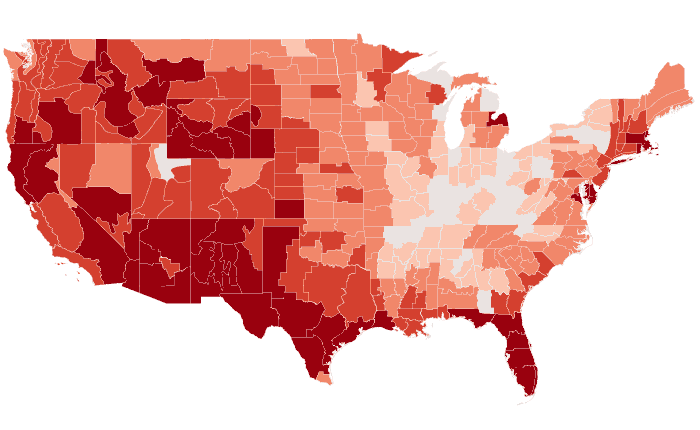 Temperature outlook map for JJA 2025