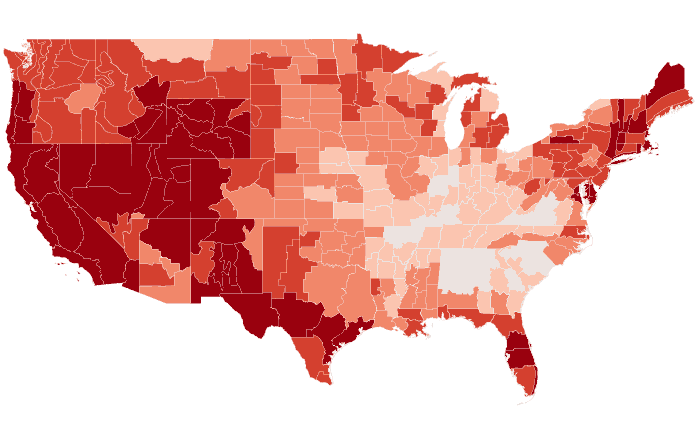 Temperature outlook map for JAS 2025