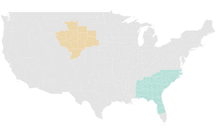 NOAA Climate Prediction Center precipitation outlook for ASO 2025, redrawn by division