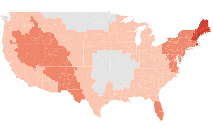 NOAA Climate Prediction Center temperature outlook for ASO 2025, redrawn by division