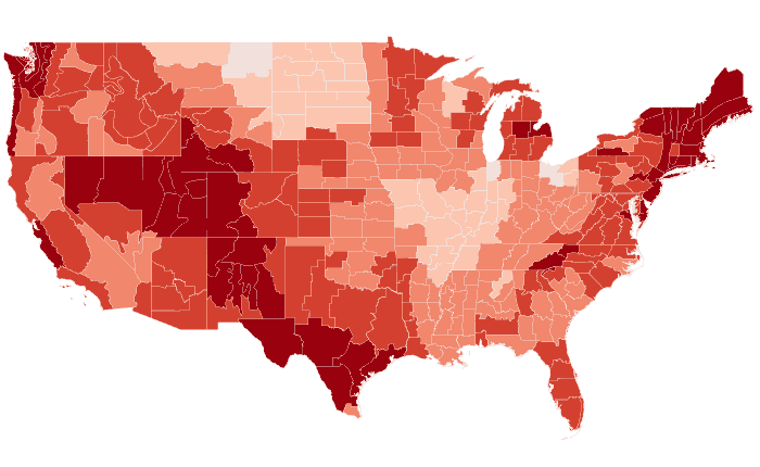 Temperature outlook map for ASO 2025