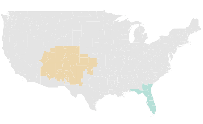 NOAA Climate Prediction Center precipitation outlook for SON 2025, redrawn by division