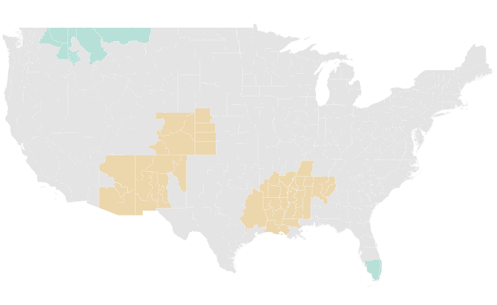 NOAA Climate Prediction Center precipitation outlook for OND 2025, redrawn by division
