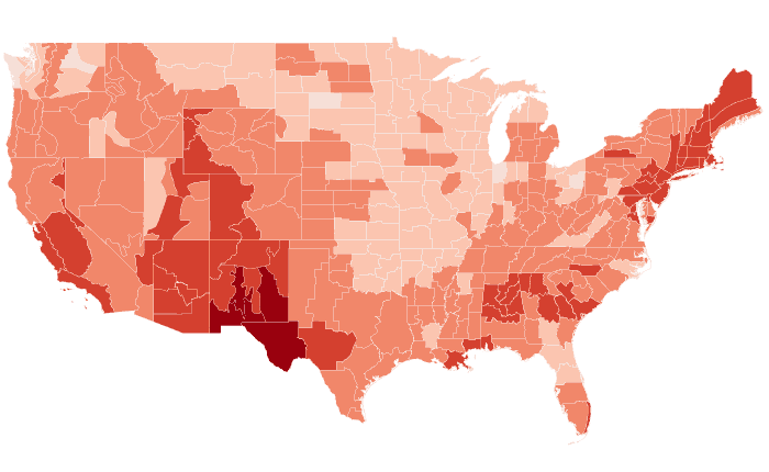 Temperature outlook map for OND 2025