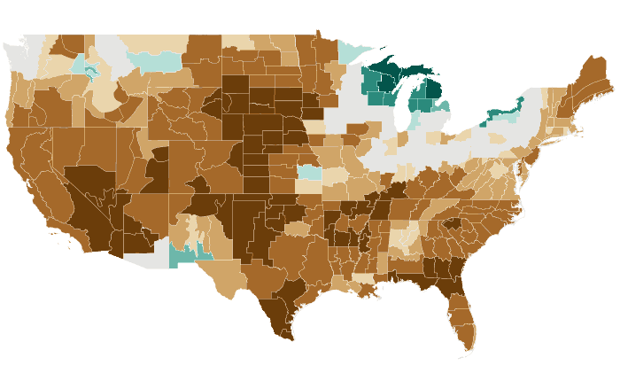 Observed precipitation departure from normal for JFM 2026