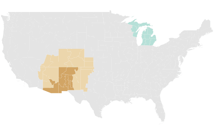 NOAA Climate Prediction Center precipitation outlook for MAM 2026, redrawn by division