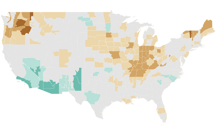 Precipitation outlook map for AMJ 2026